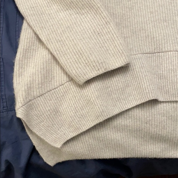 Duffy heathered light grey cashmere sweater - Picture 5 of 8